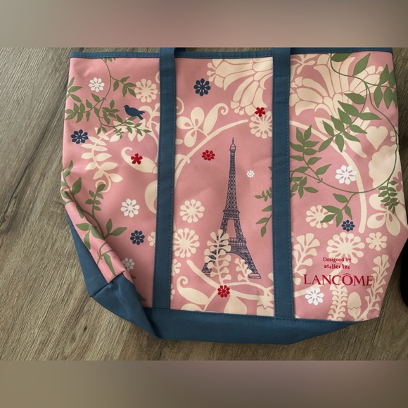 LOT OF 4 PARIS BAGS LANCÔME TOTE CROSSBODY MAKEUP BAG & MINi ALL GREAT Condition - Picture 3 of 8